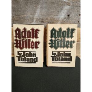 Adolf Hitler Volume 1 & 2 by John Toland (1976, Doubleday) HC w/ Dust Jackets